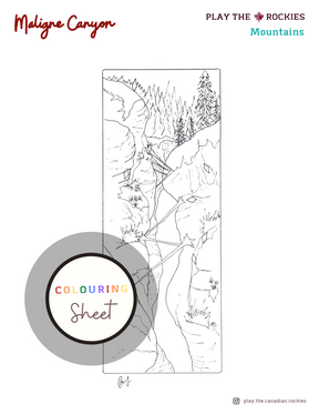 E-book: Colouring Book Play the Canadian Rockies ⌲ Printable